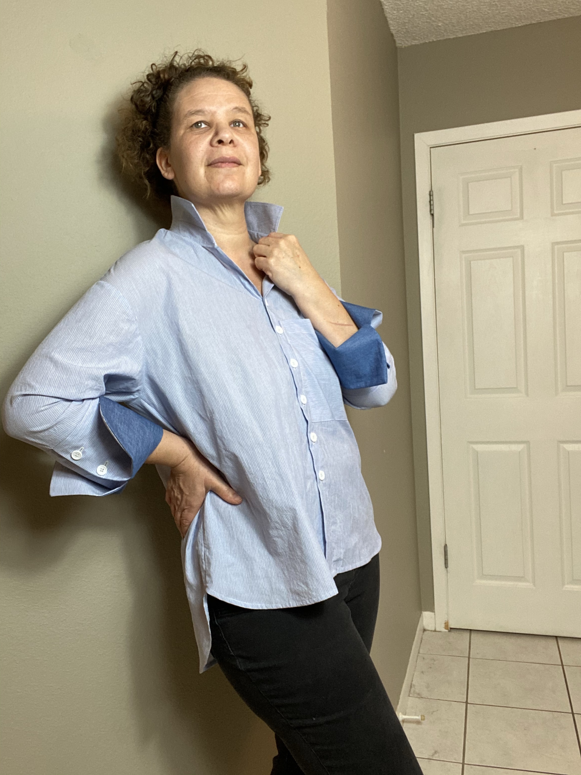 Style Arc Sewing Pattern - Click for Other Sizes Available Lauren Boyfriend Shirt Sizes 04-16